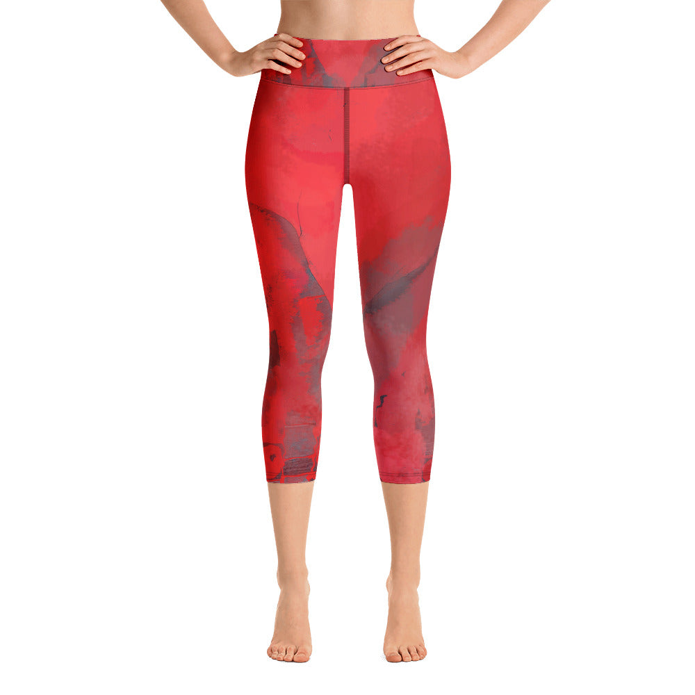 "Passionate" High Waist Capri Leggings