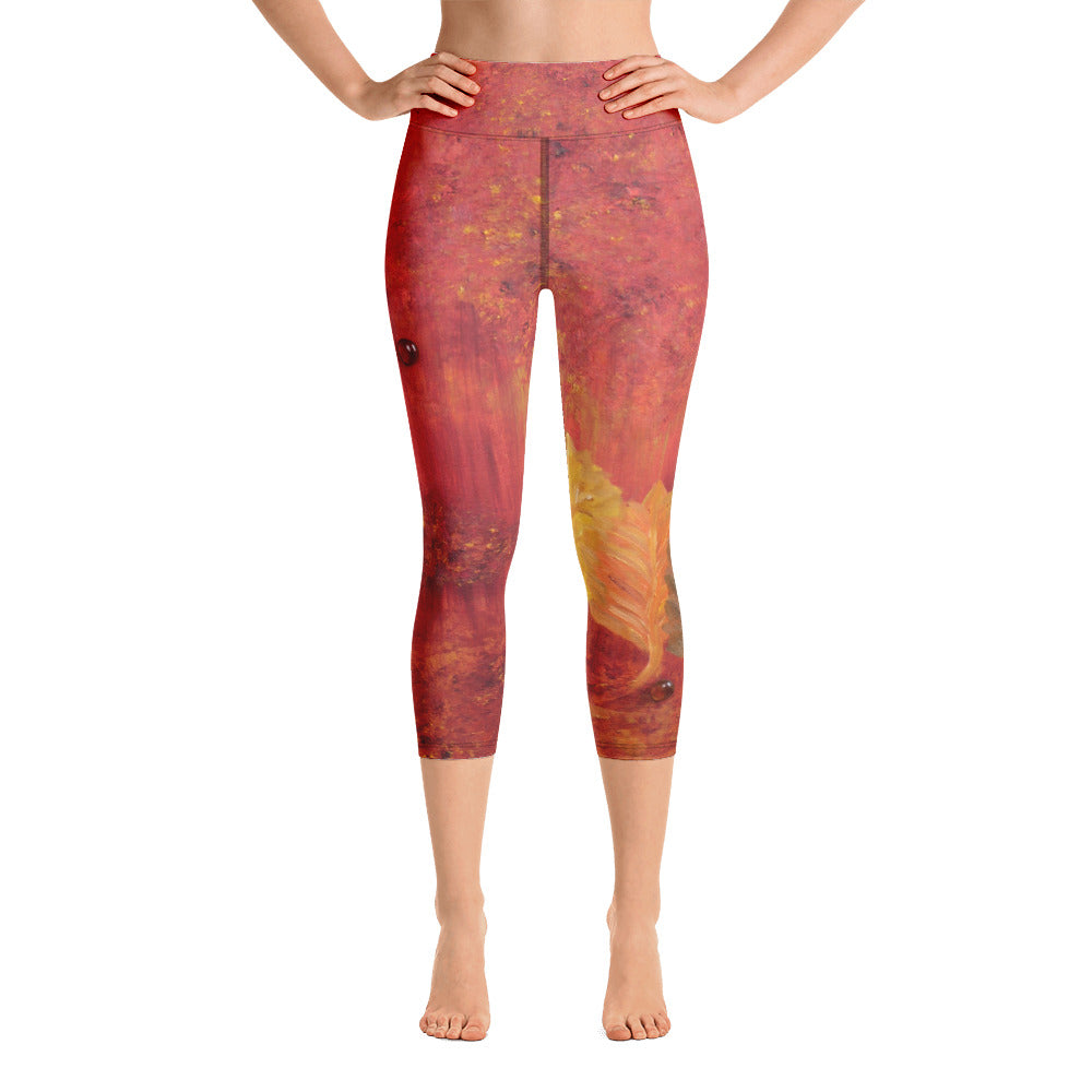 "Autumn" High Waist  Capri Leggings