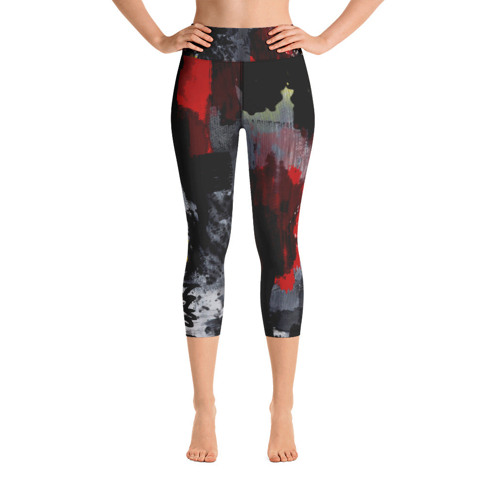 "Warrior" Yoga Capri Leggings