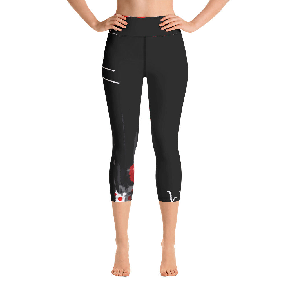 "Love for love" High Waist Capri Leggings