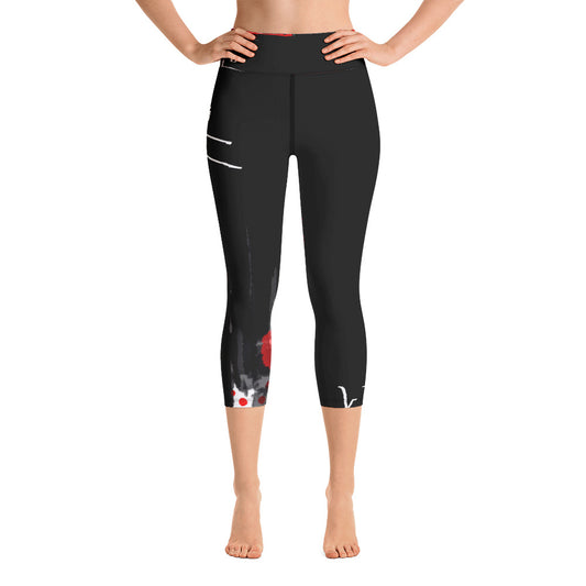 "Love for love" High Waist Capri Leggings