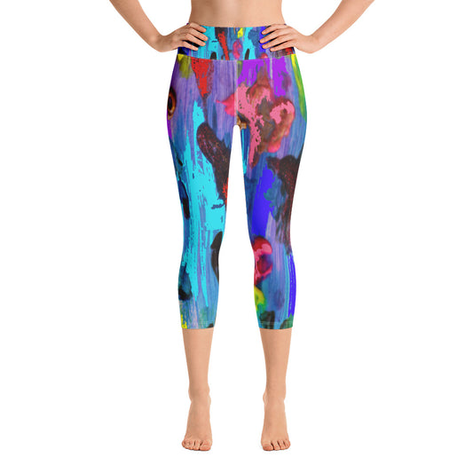 "My palette"  Yoga Capri Leggings