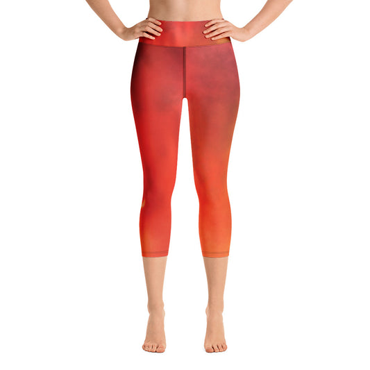 "Glowing" High Waist Capri Leggings