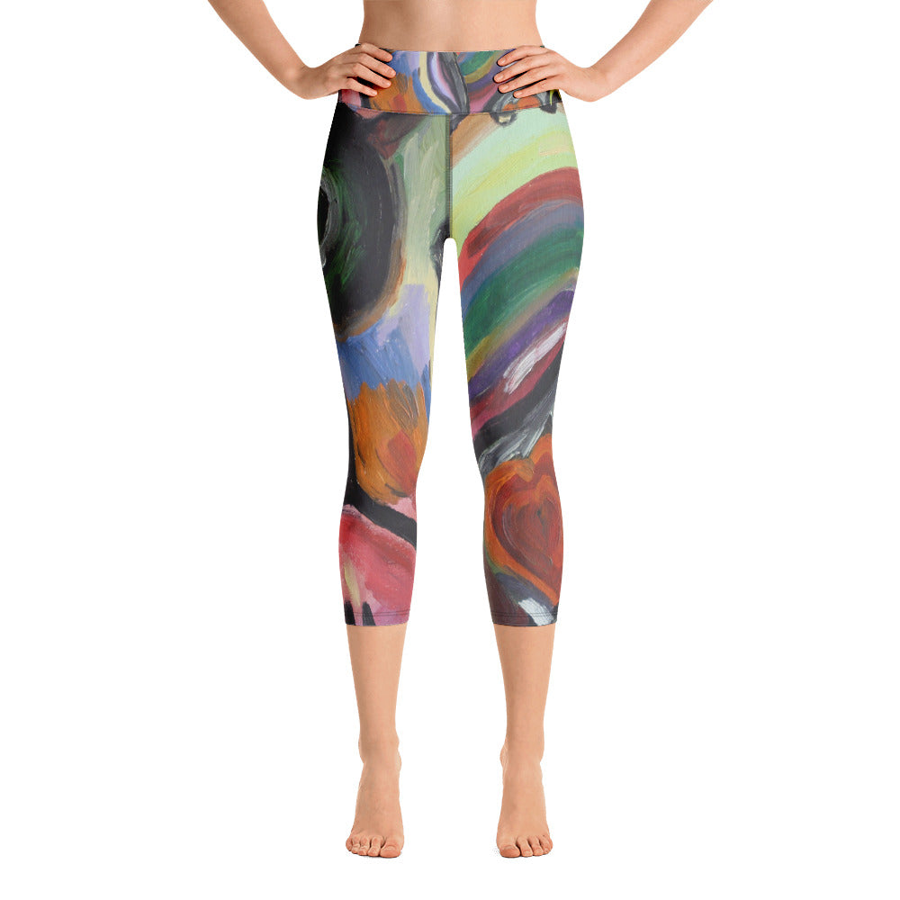 "Crazy life" High Waist Capri Leggings