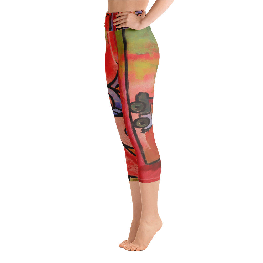 "Sensation" High Waist  Capri Leggings