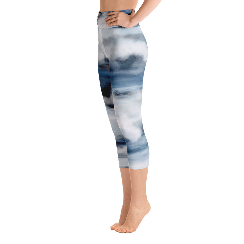 "Wave" Yoga Capri Leggings