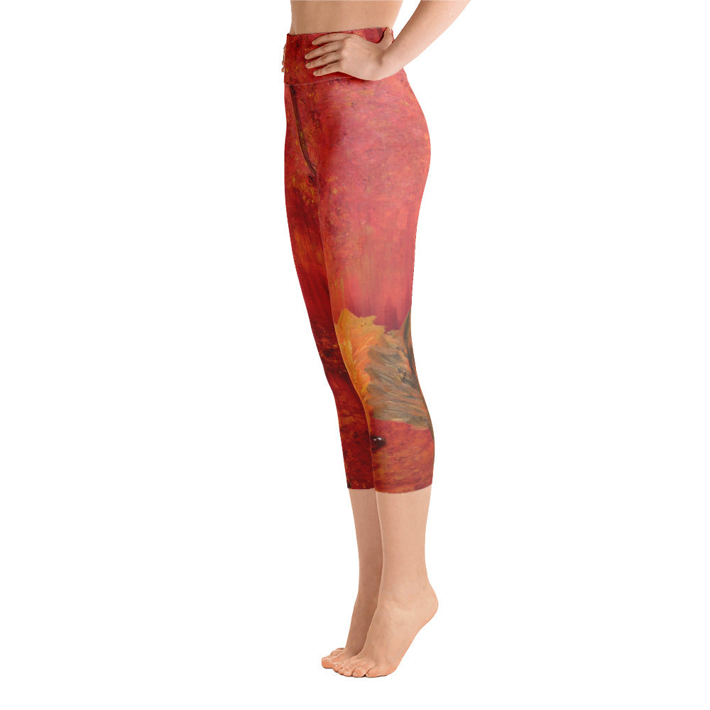 "Autumn" High Waist  Capri Leggings