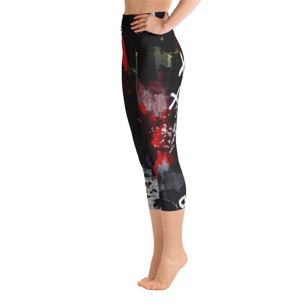 "Warrior" Yoga Capri Leggings