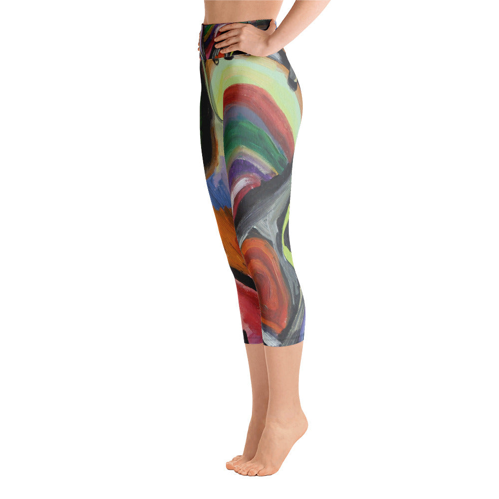 "Crazy life" High Waist Capri Leggings