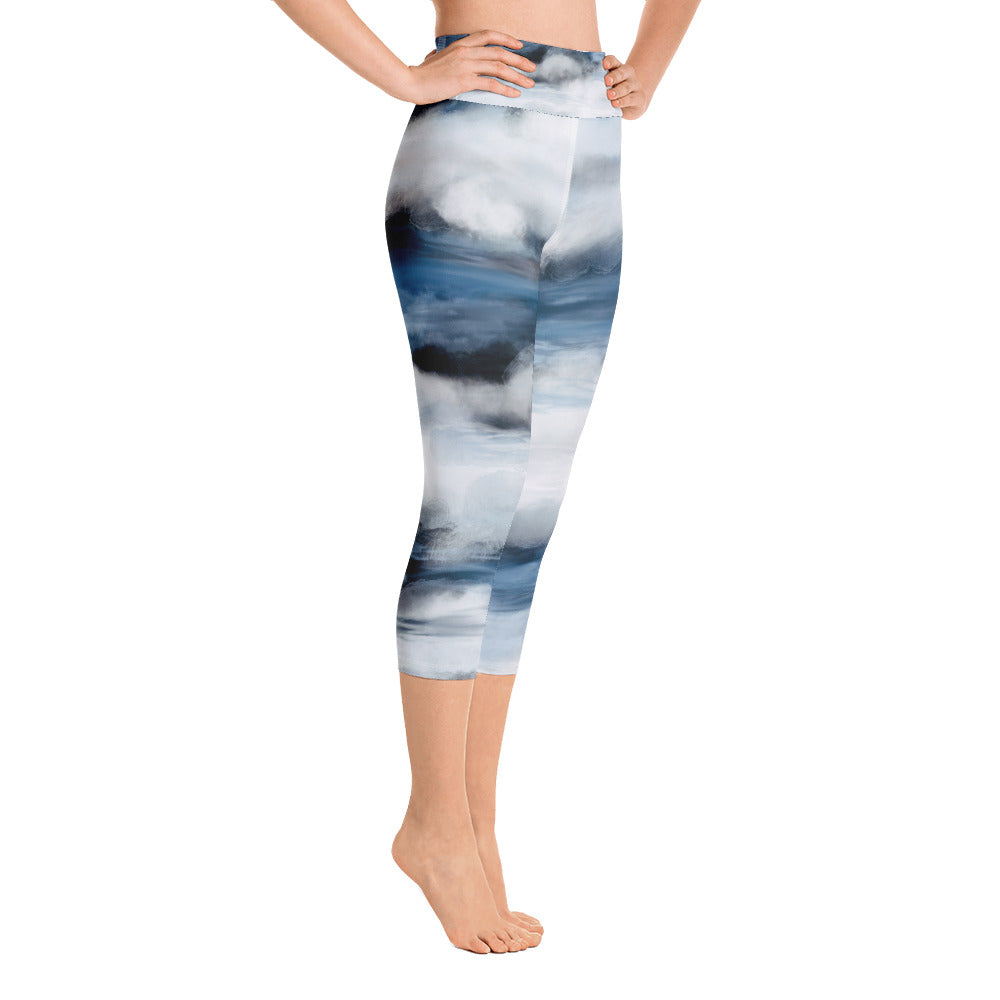 "Wave" Yoga Capri Leggings