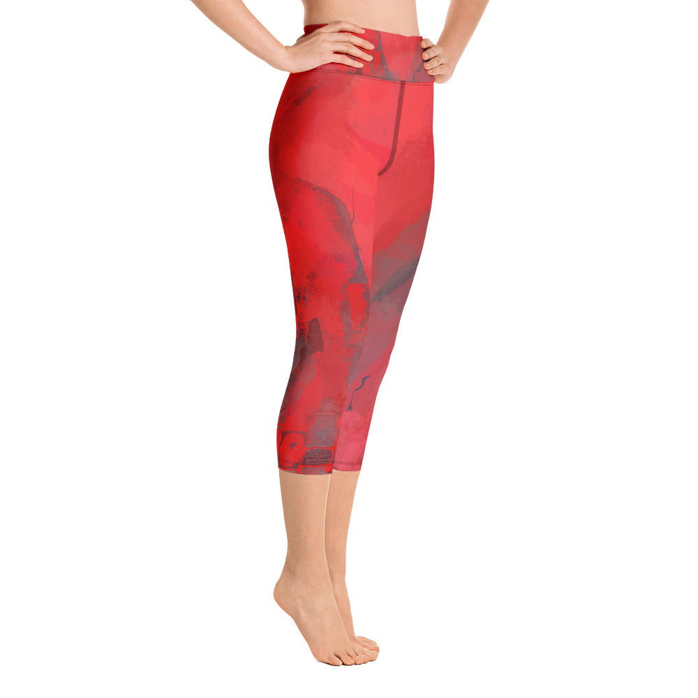 "Passionate" High Waist Capri Leggings