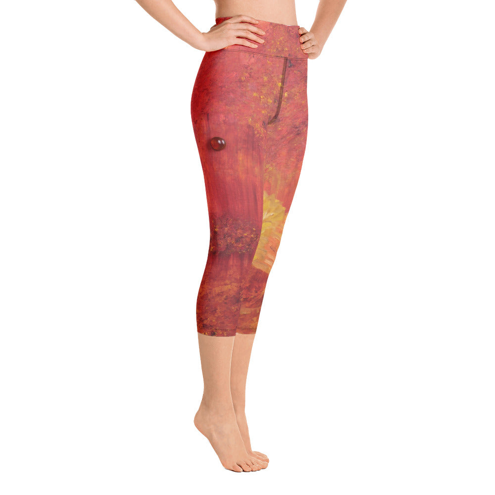 "Autumn" High Waist  Capri Leggings