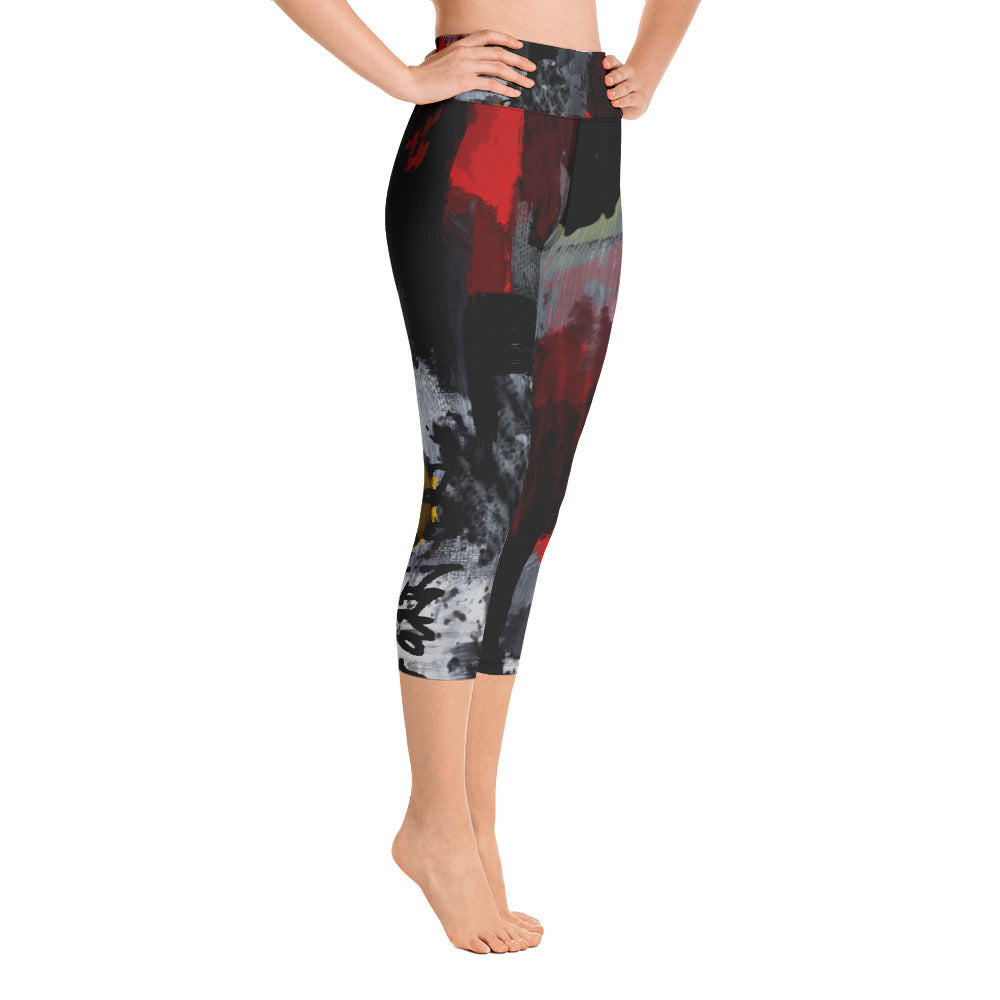 "Warrior" Yoga Capri Leggings