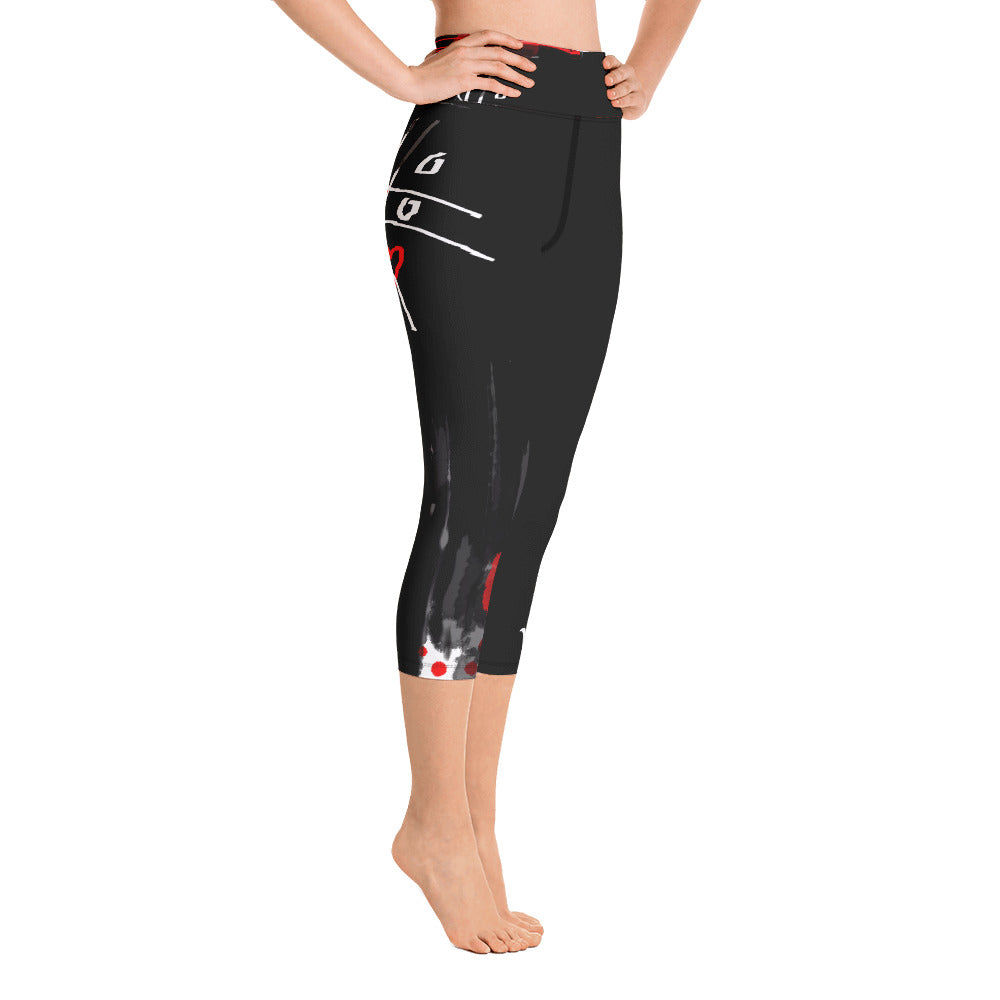 "Love for love" High Waist Capri Leggings