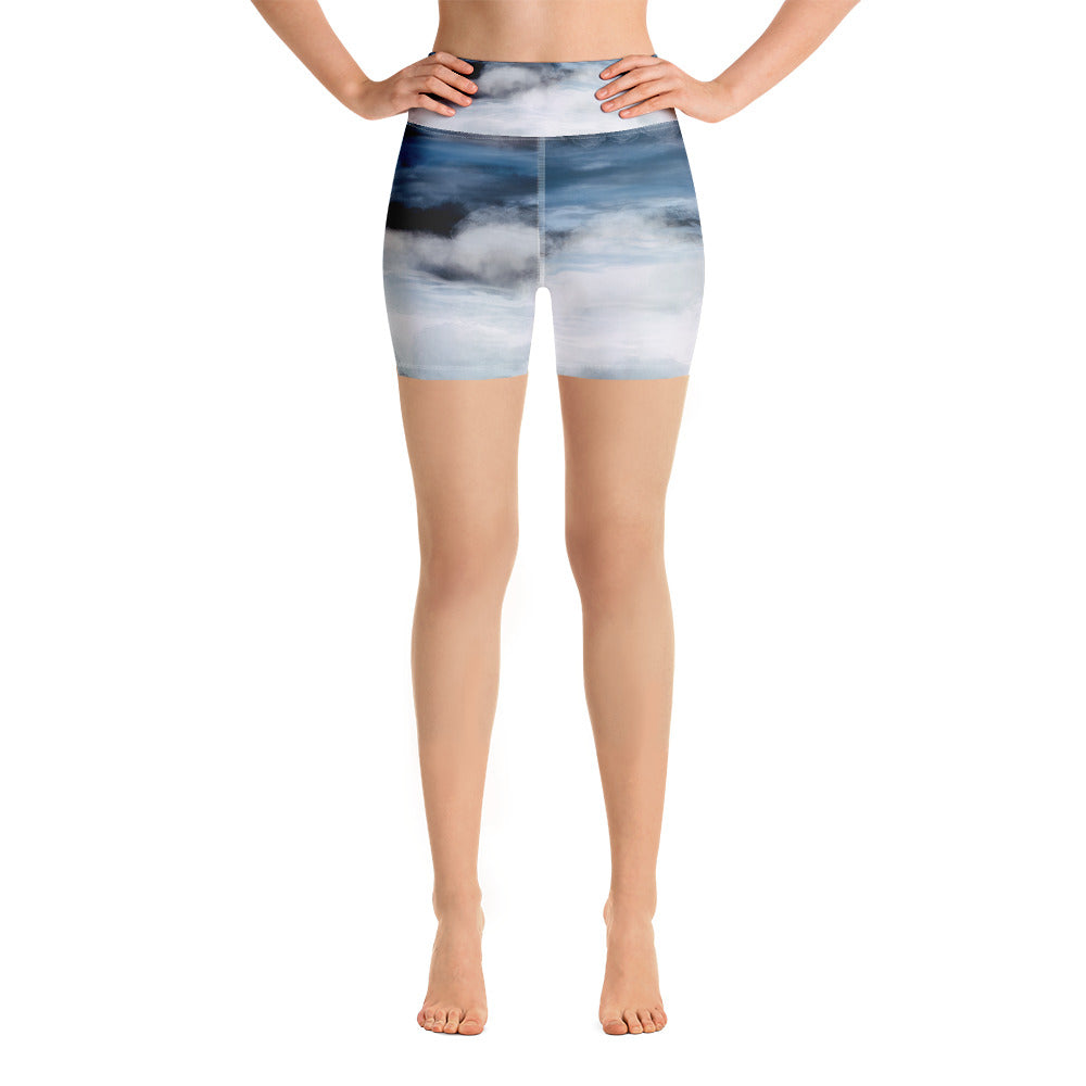 "Wave" Yoga Shorts