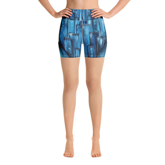 "Keep walking" Yoga Shorts