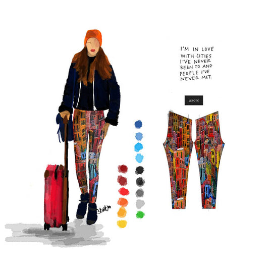 "Bella citta" low waist Leggings