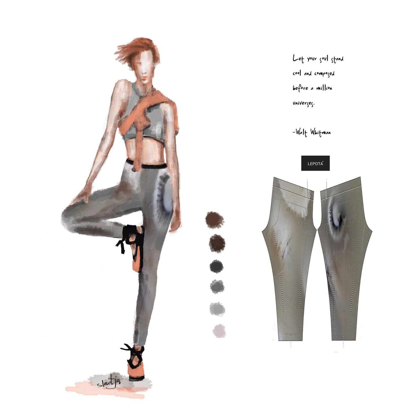 "Composed" low waist Leggings