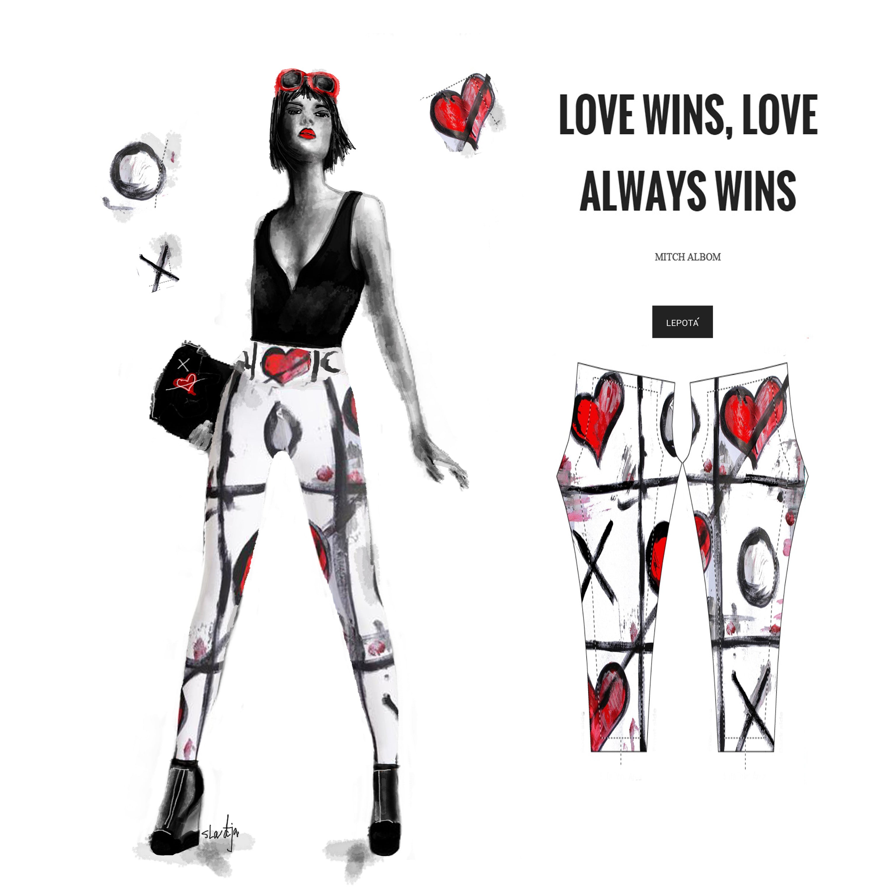 "Love Wins" Low waist Leggings