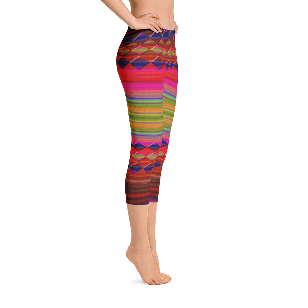 "Let's color" Capri Leggings