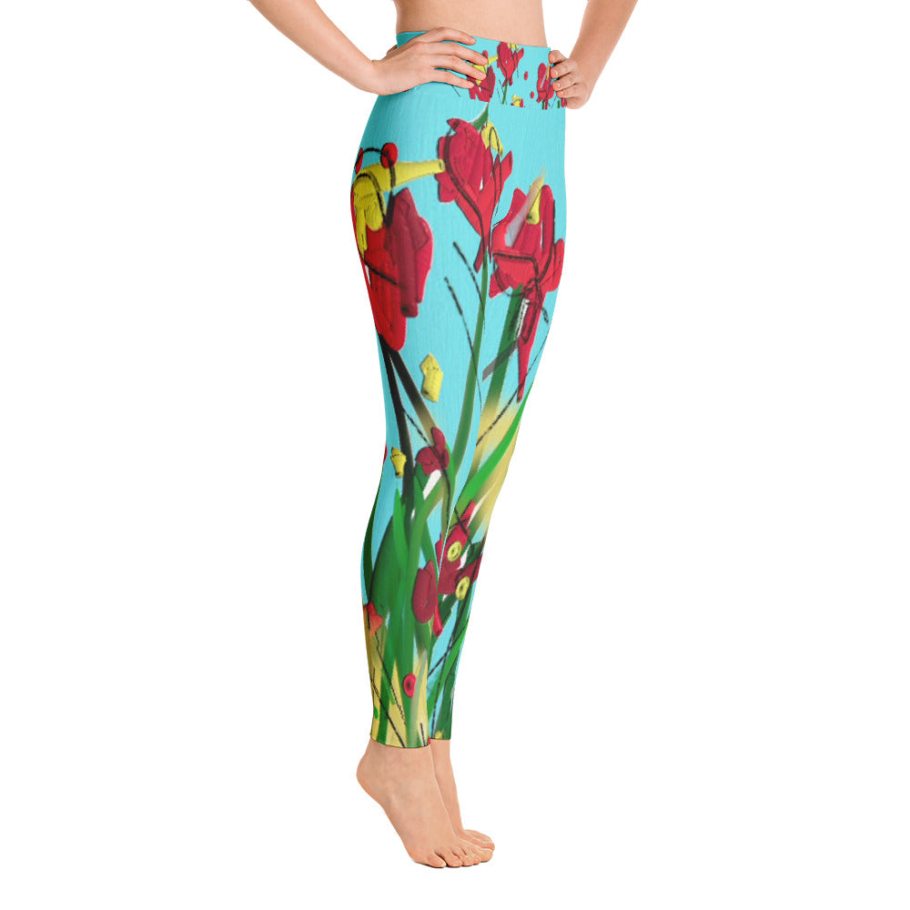 "Wild flower" High waist  Leggings