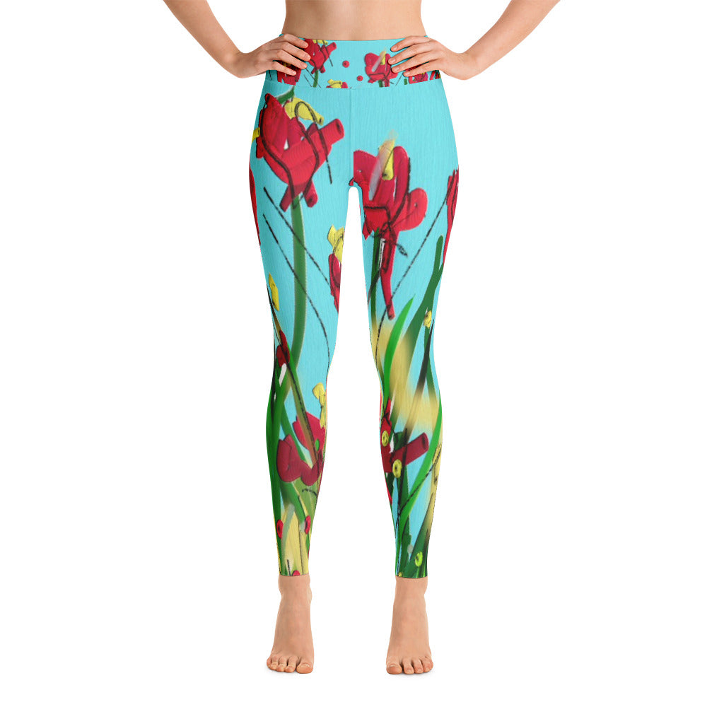 "Wild flower" High waist  Leggings