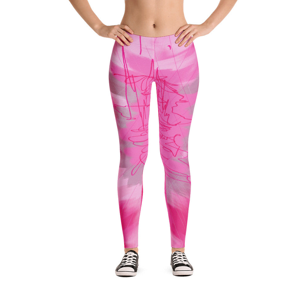 "Pink poem" low waist Leggings