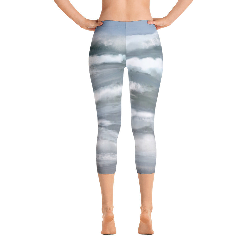 "Life is a beach"  Capri Leggings