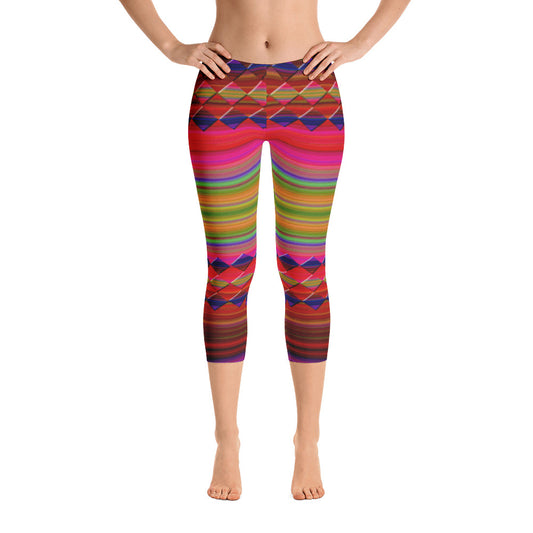 "Let's color" Capri Leggings