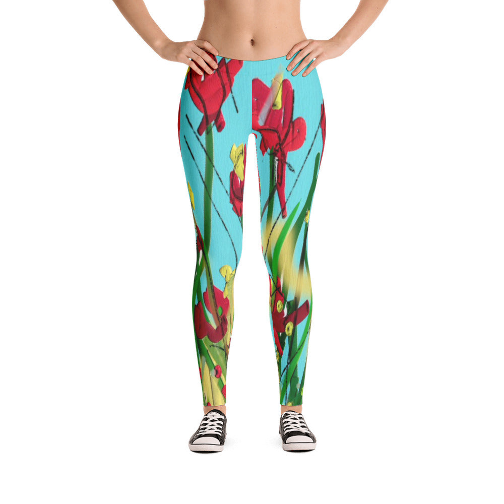 "Wild flower" Low waist Leggings