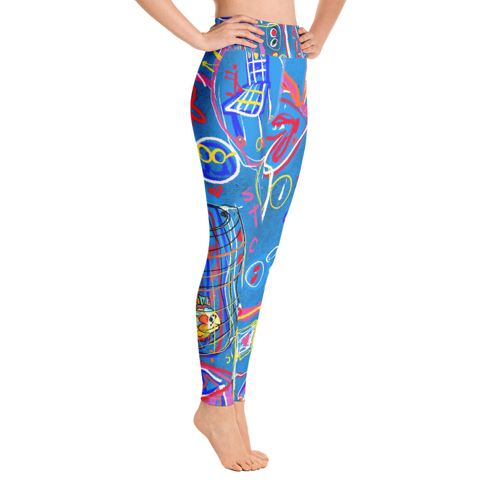 "Sudoku" High Waist Leggings