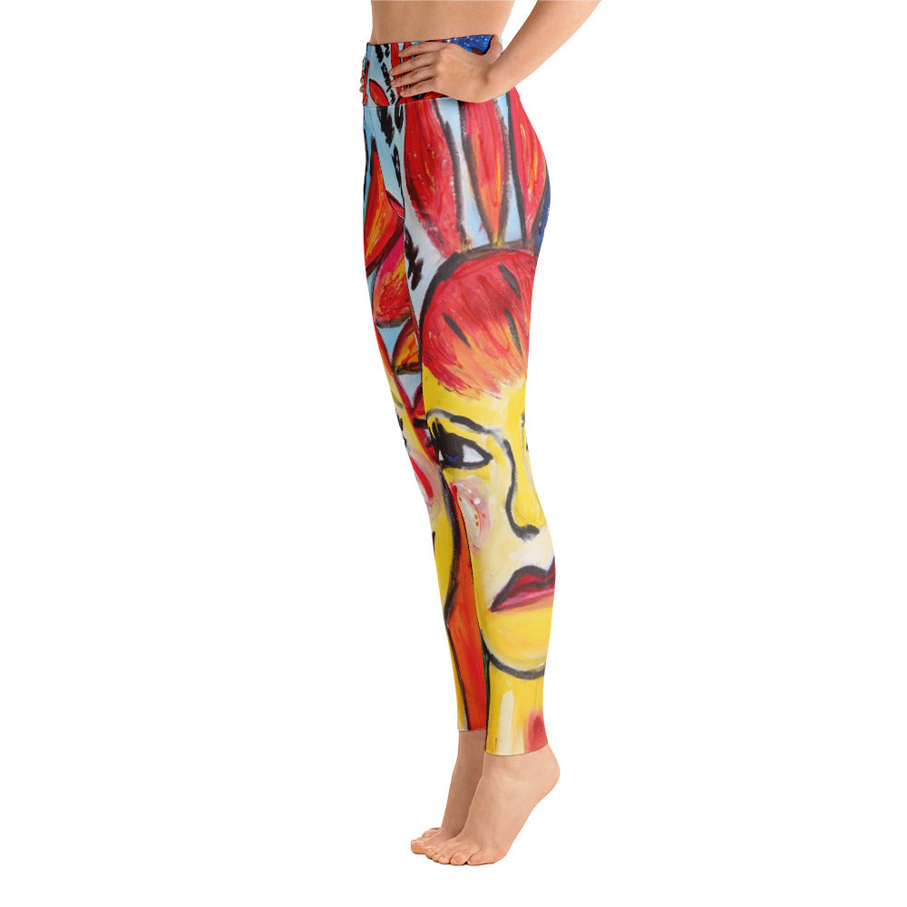 "He loves me He loves me not" High waist  Leggings