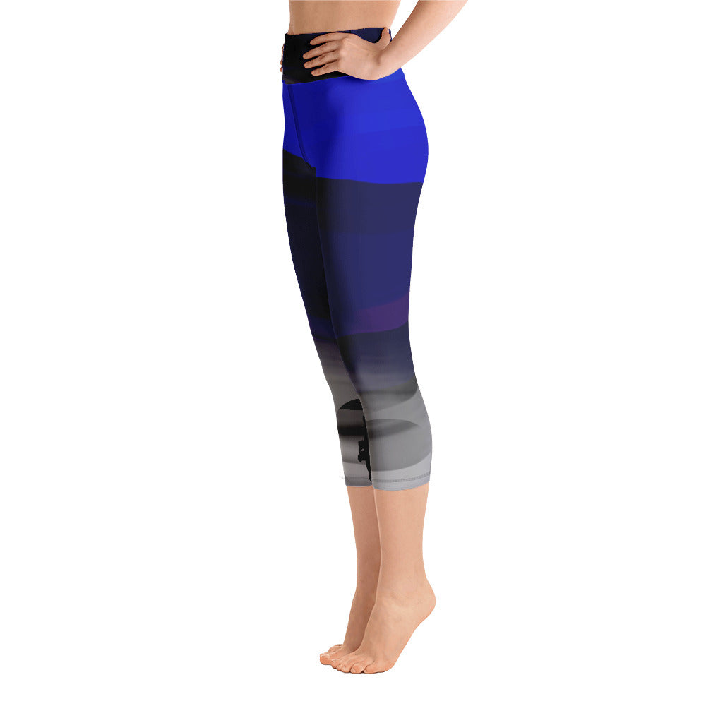 "Summer love" High Waist  Capri Leggings