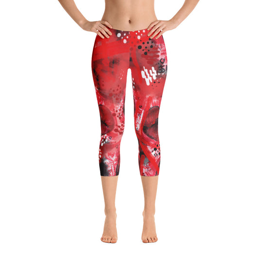 "Kiss me" Capri Leggings