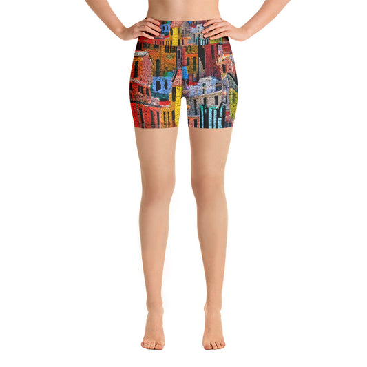 "Bella Citta" Yoga Shorts