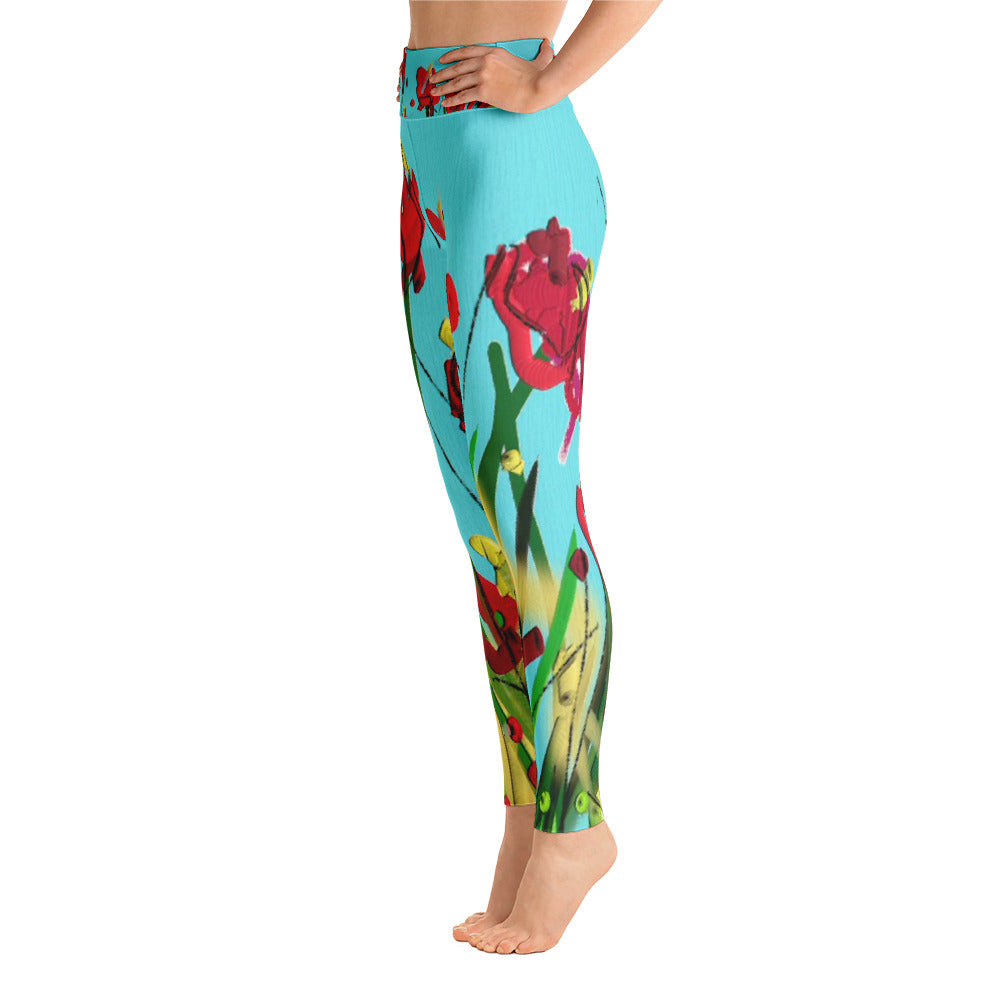 "Wild flower" High waist  Leggings