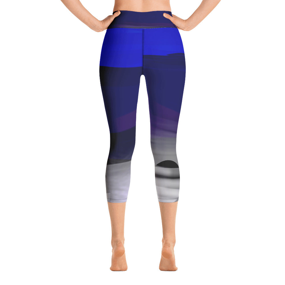 "Summer love" High Waist  Capri Leggings