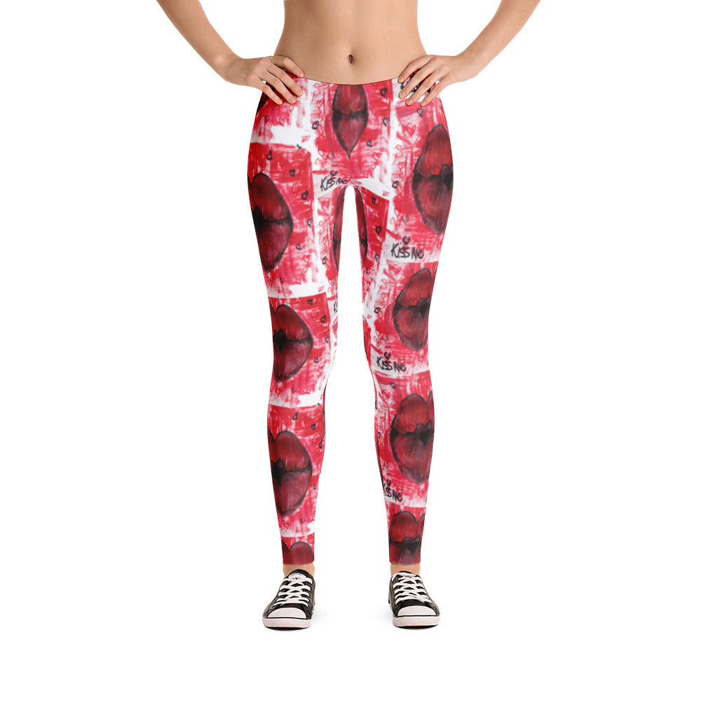 "Kiss me" low waist Leggings