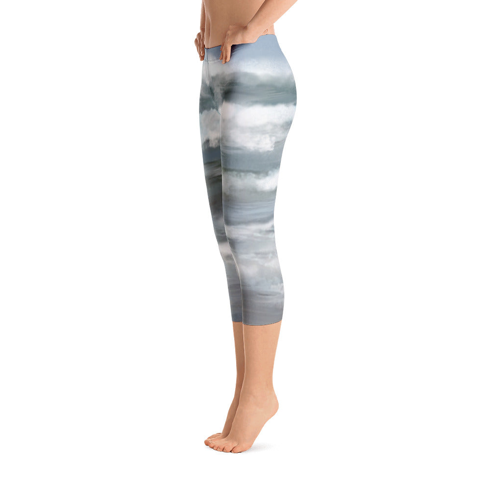 "Life is a beach"  Capri Leggings