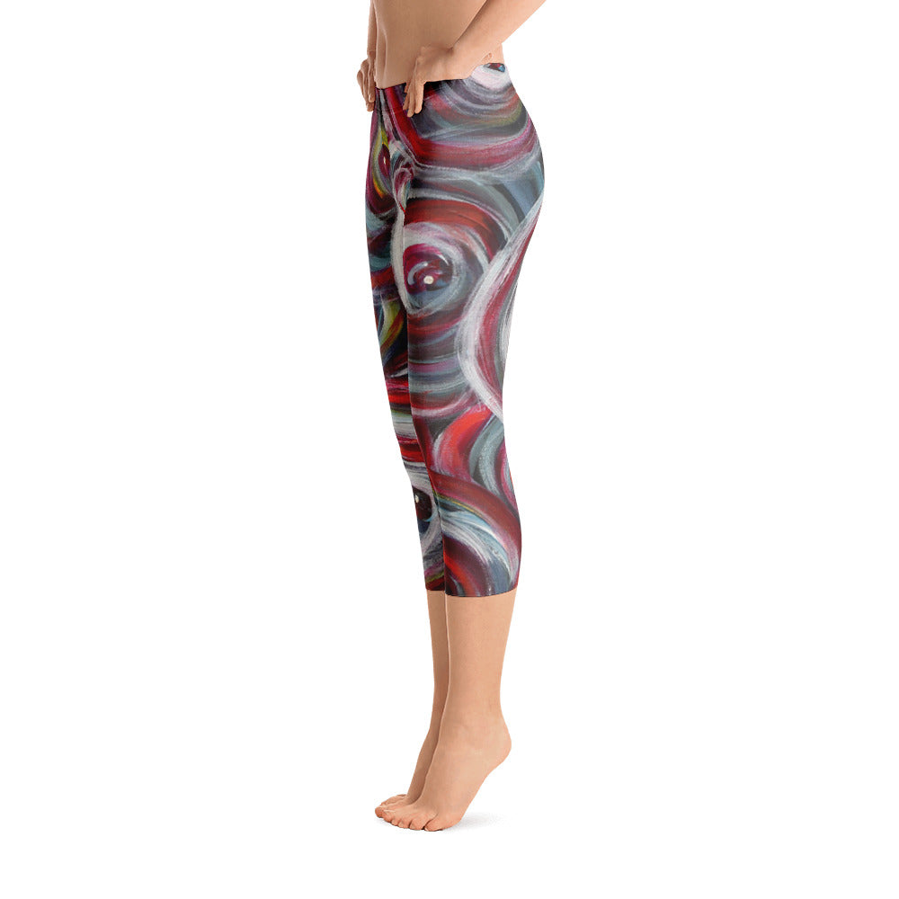 "Life is good" Capri Leggings