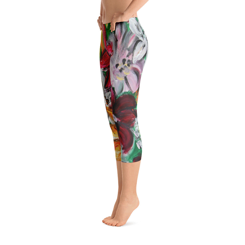 "Garden" Capri Leggings