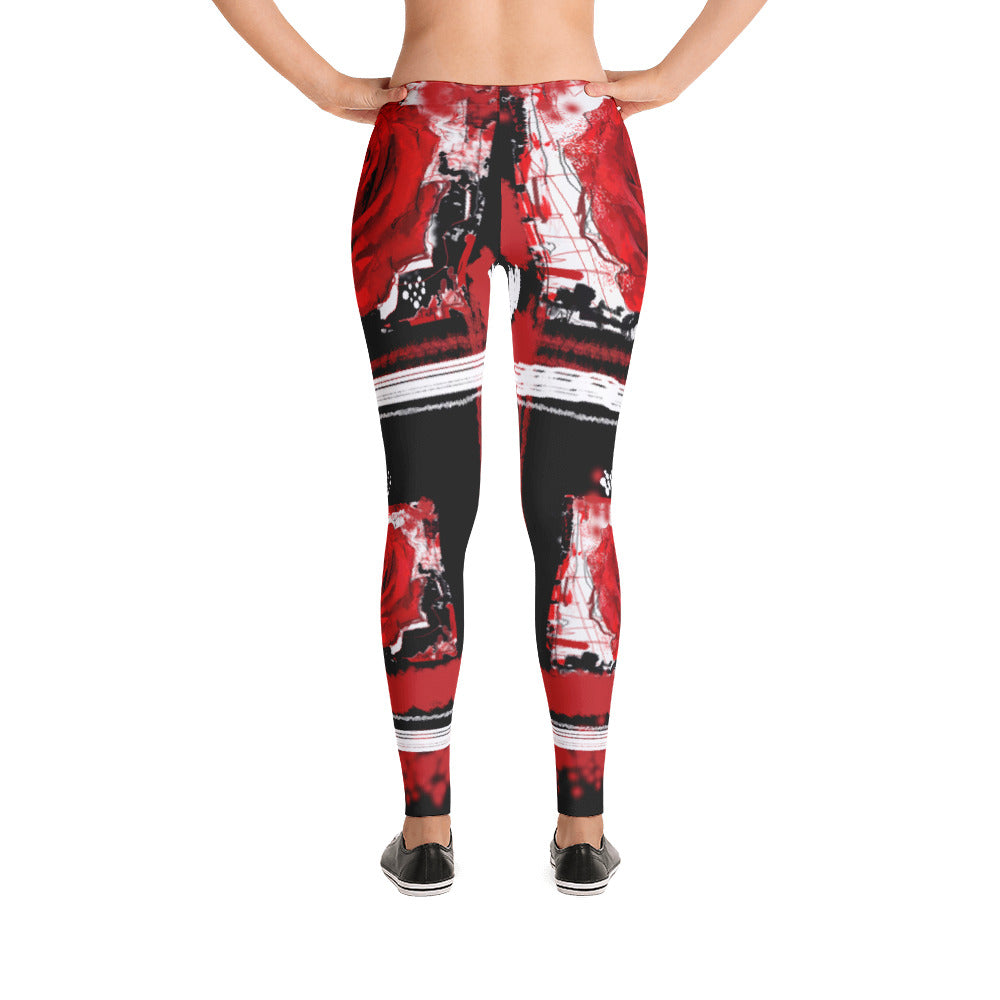 "Power of rose" Low waist Leggings