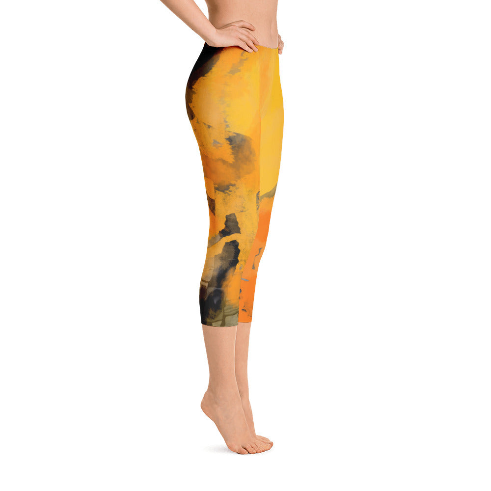 "I am the sun" Capri Leggings