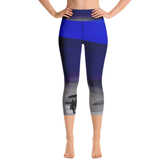 "Summer love" High Waist  Capri Leggings