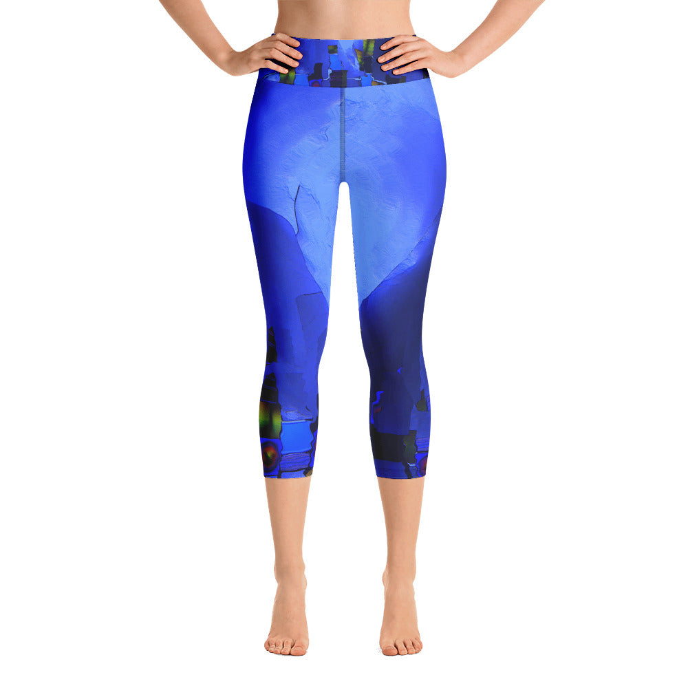 "Beneath the walls" High Waist  Capri Leggings