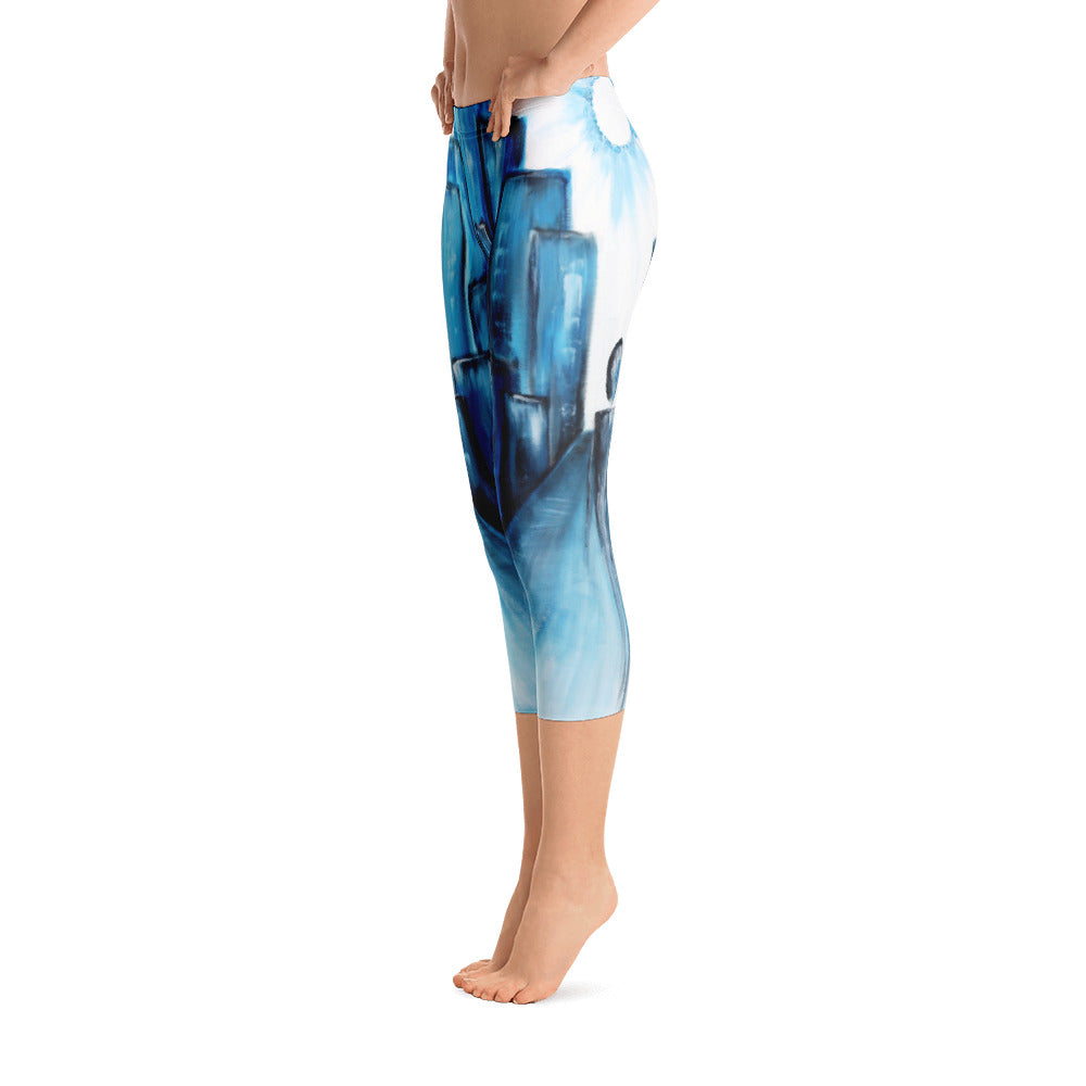 "Keep walking" Capri Leggings