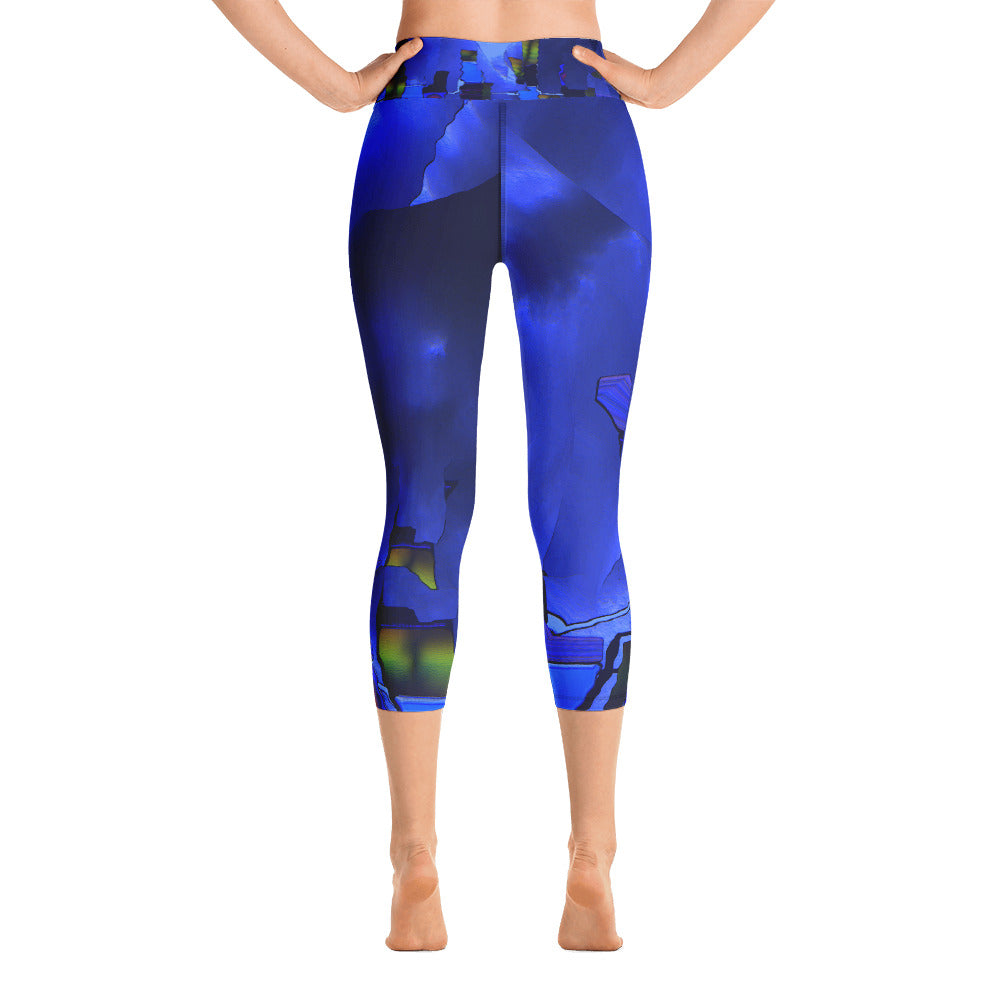 "Beneath the walls" High Waist  Capri Leggings