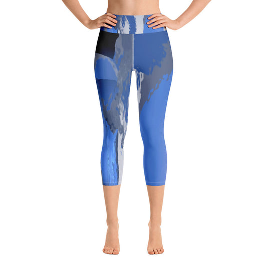 "I am the storm" High waist Capri Leggings