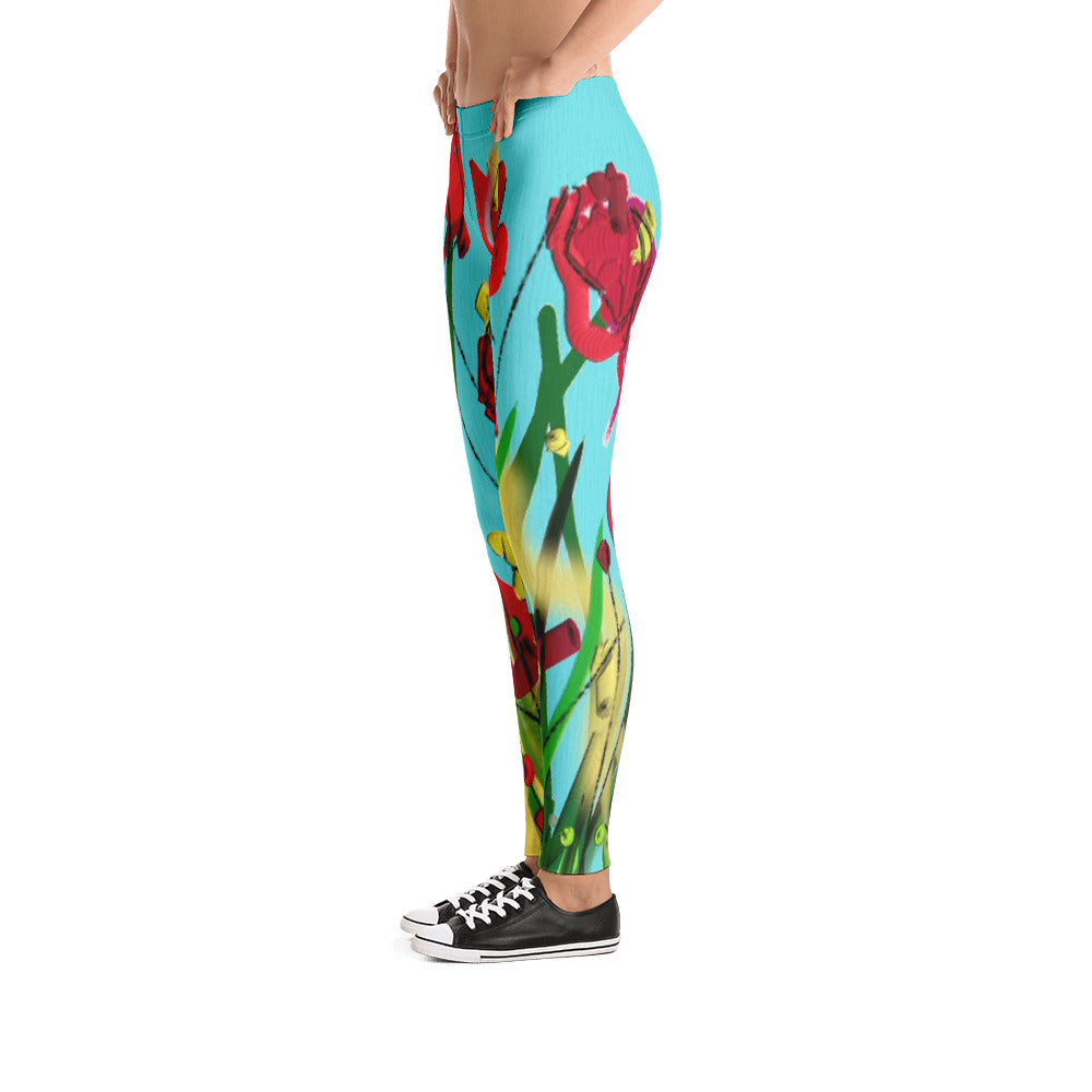 "Wild flower" Low waist Leggings