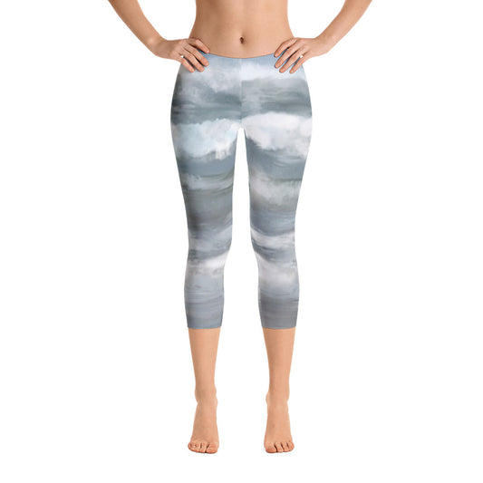 "Life is a beach"  Capri Leggings